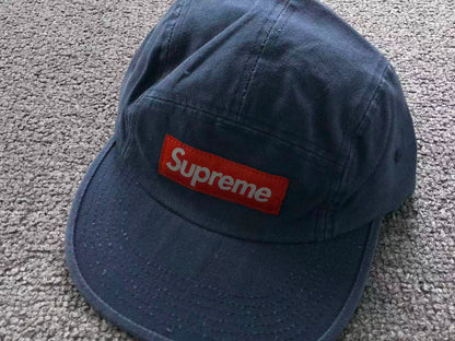 Supreme Canvas Camp Cap Dark Blue