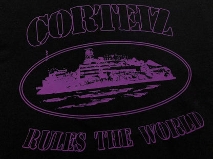 CORTEIZ ALCATRAZ RULES THE WORLD TEE BLACK