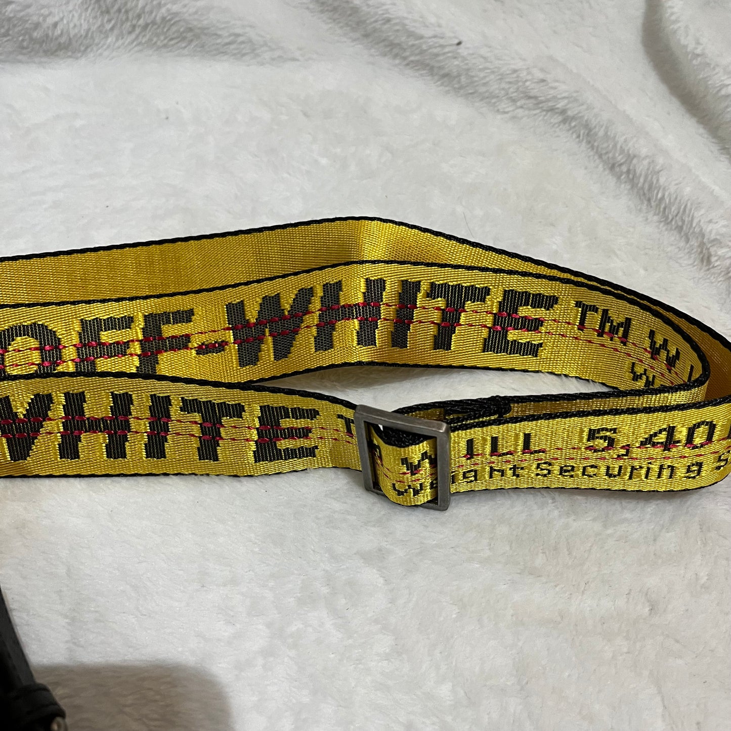 OFF WHITE LOGO CROSSBODY BAG BLACK