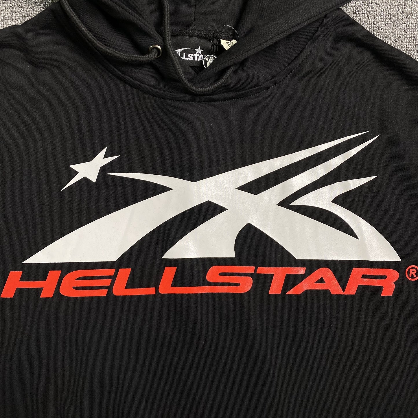 HELLSTAR SPORTS HOODIE BLACK RED