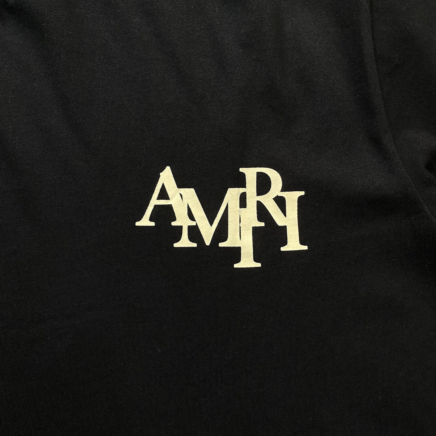 AMIRI CHAMPAGNE CRISTAL TEE BLACK