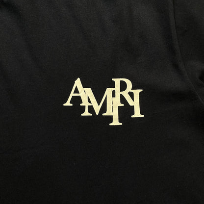 AMIRI CHAMPAGNE CRISTAL TEE BLACK