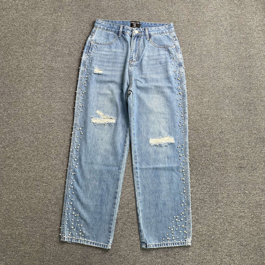 Mixed Emotion Stone Jeans Blue