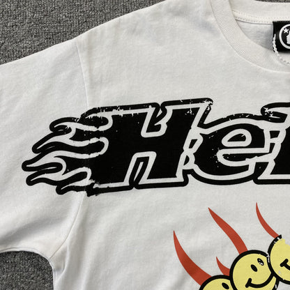 HELLSTAR STUDIOS GLOBE TEE WHITE