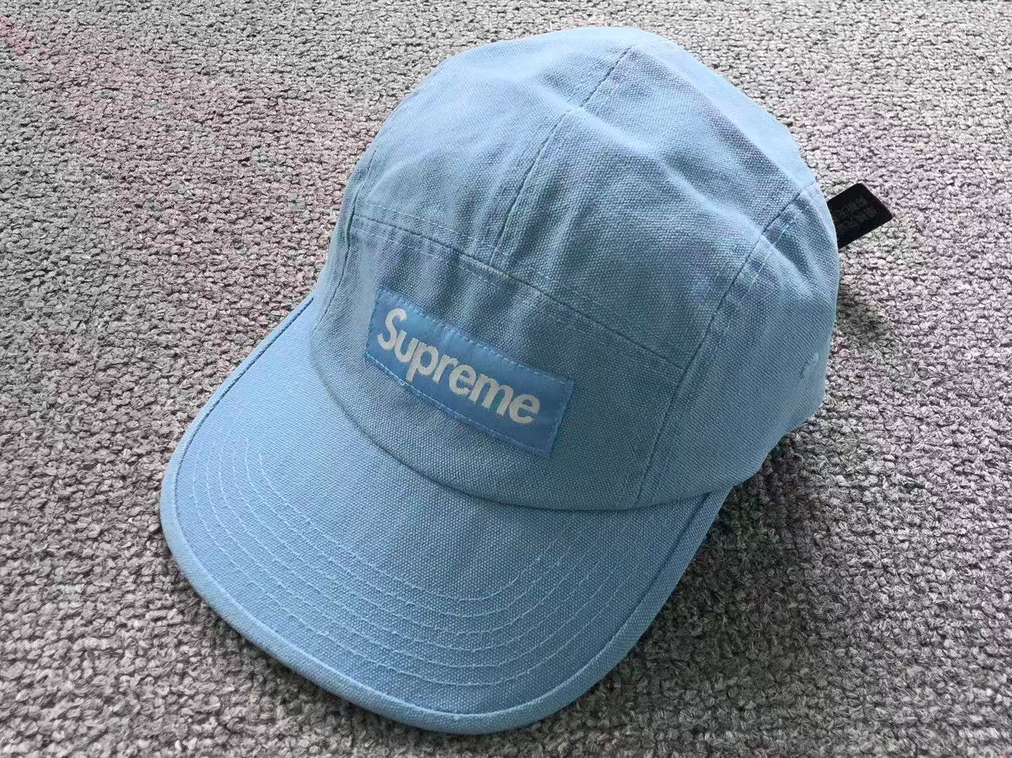 Supreme Canvas Camp Cap Light Blue