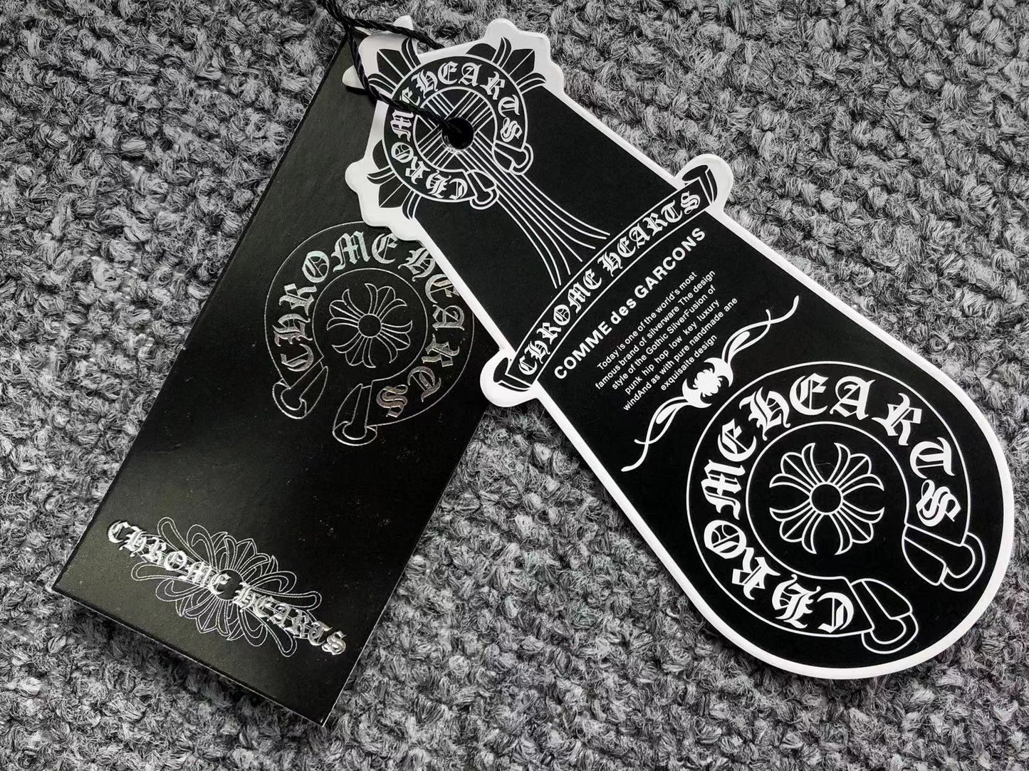 Chrome Hearts Cross Patch Jeans Blue Washed