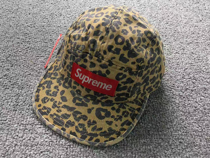 Supreme Washed Chino Twill Camp Cap Leopard