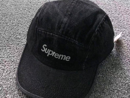 Supreme Denim Camp Cap Black