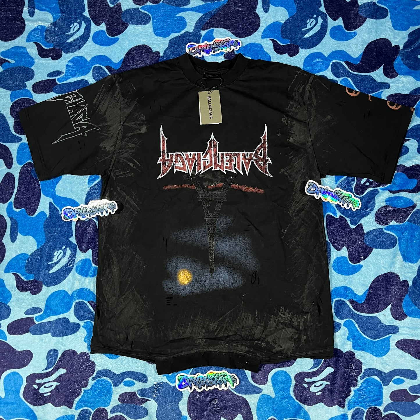 Remera Balenciaga Upside Down Paris M
