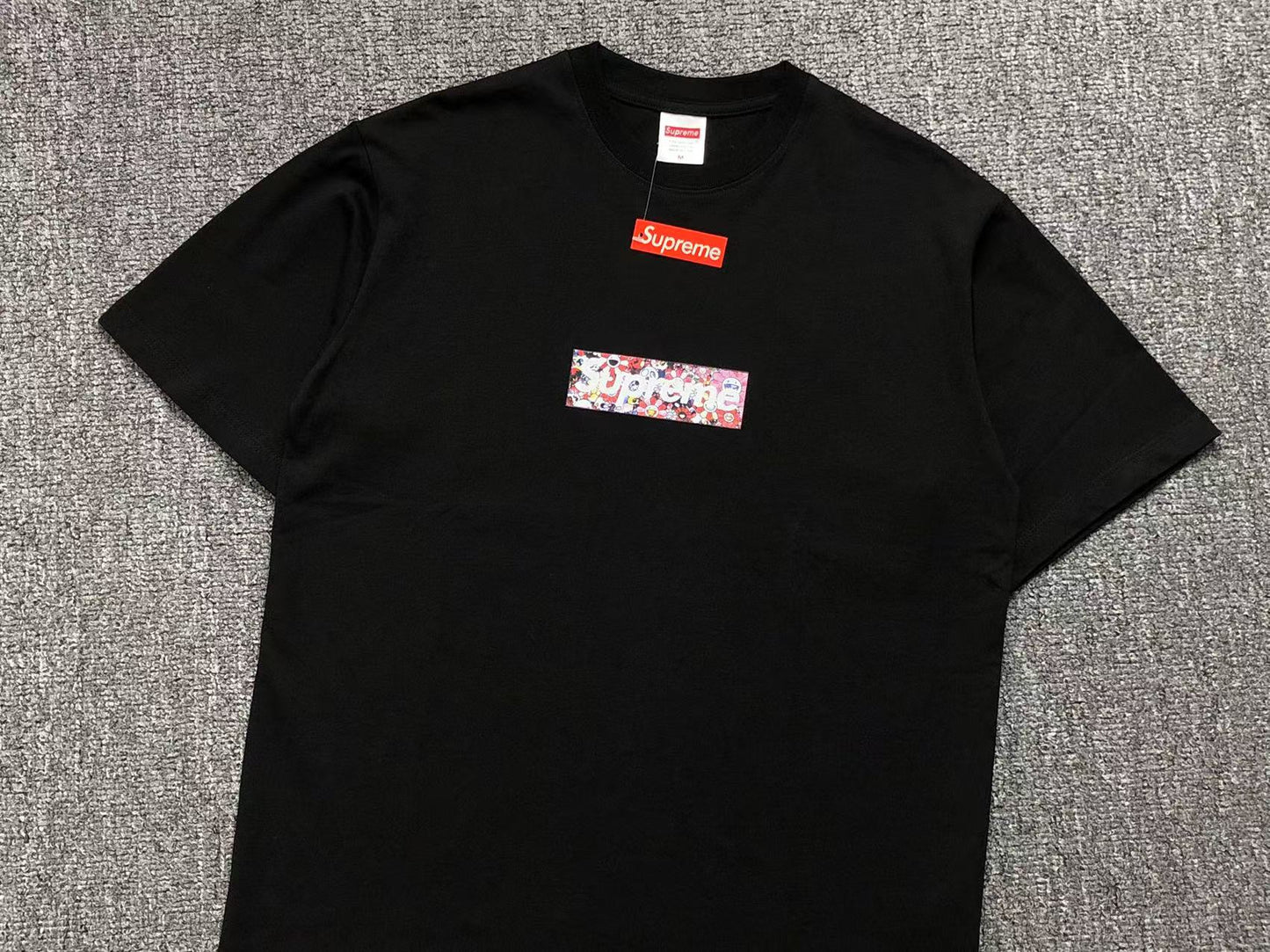 SUPREME MURAKAMI BOX LOGO TEE BLACK