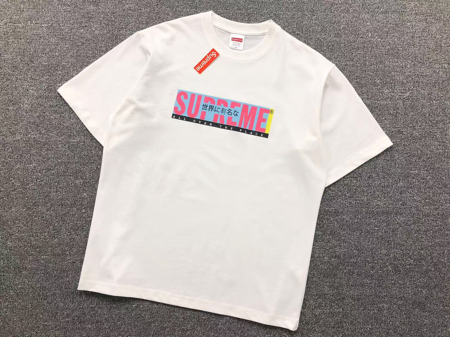 SUPREME ALL OVER TEE WHITE