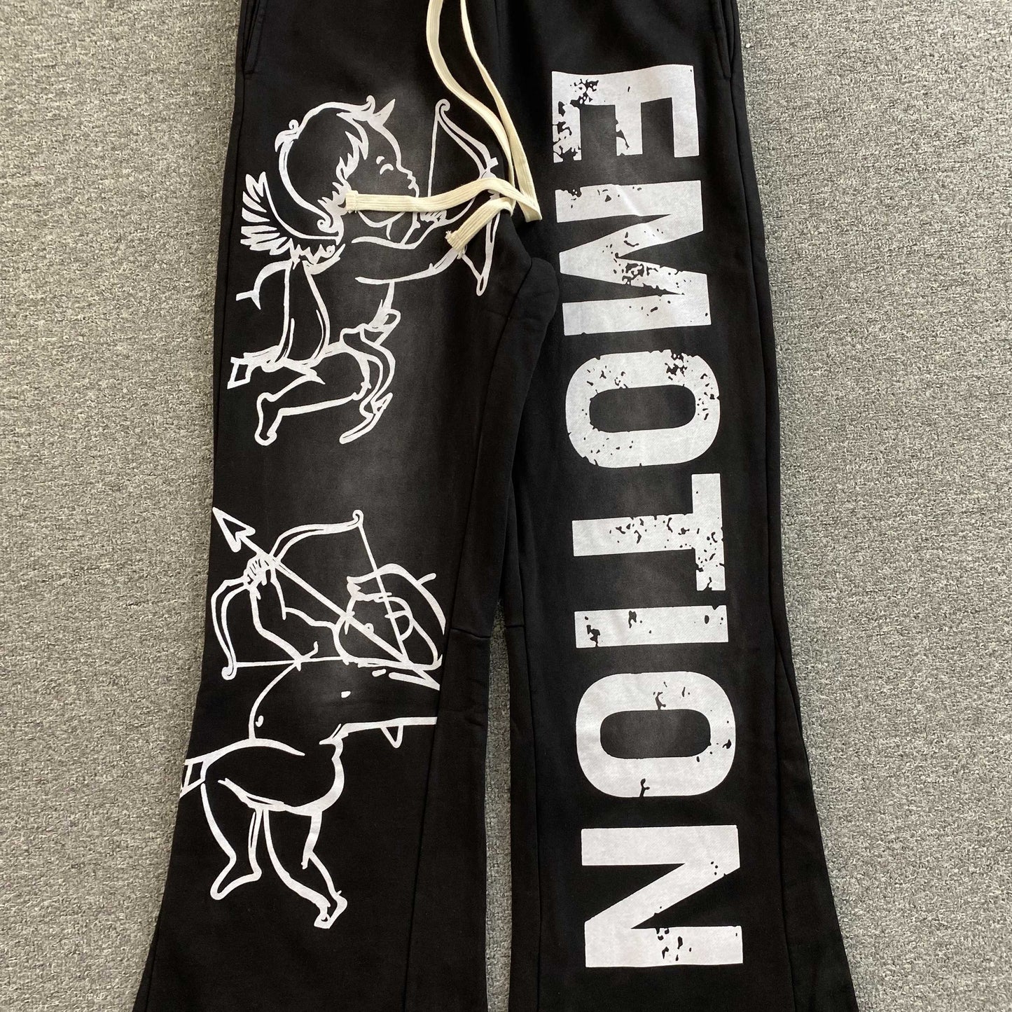 Mixed Emotion Cupid Sweatpants Black