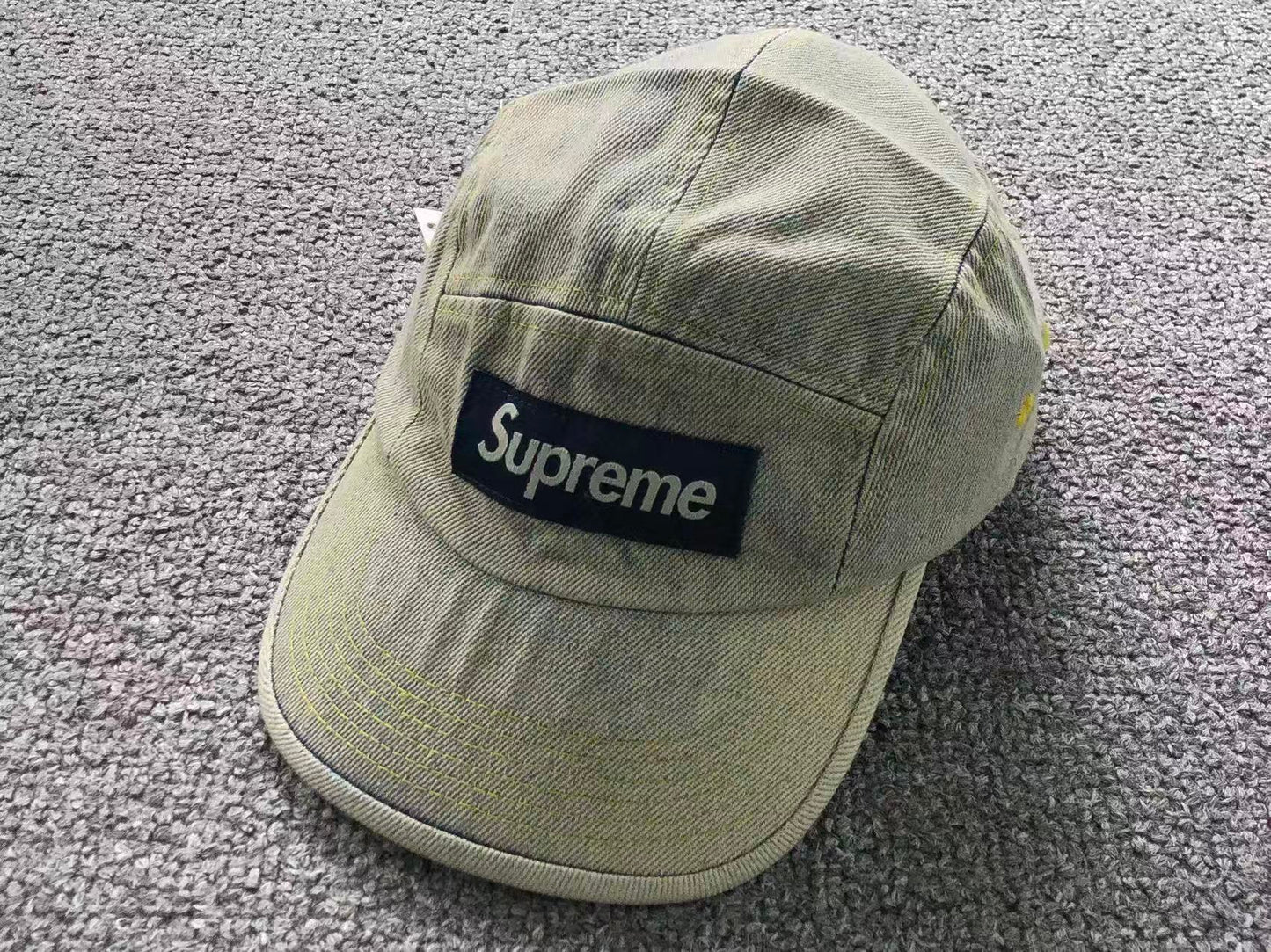 Supreme Denim Camp Cap Dirty Indigo