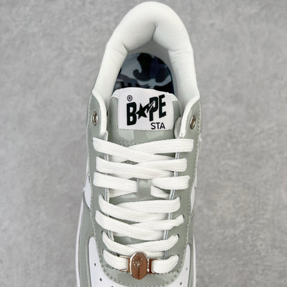 A Bathing Bape Sta White Silver Grey