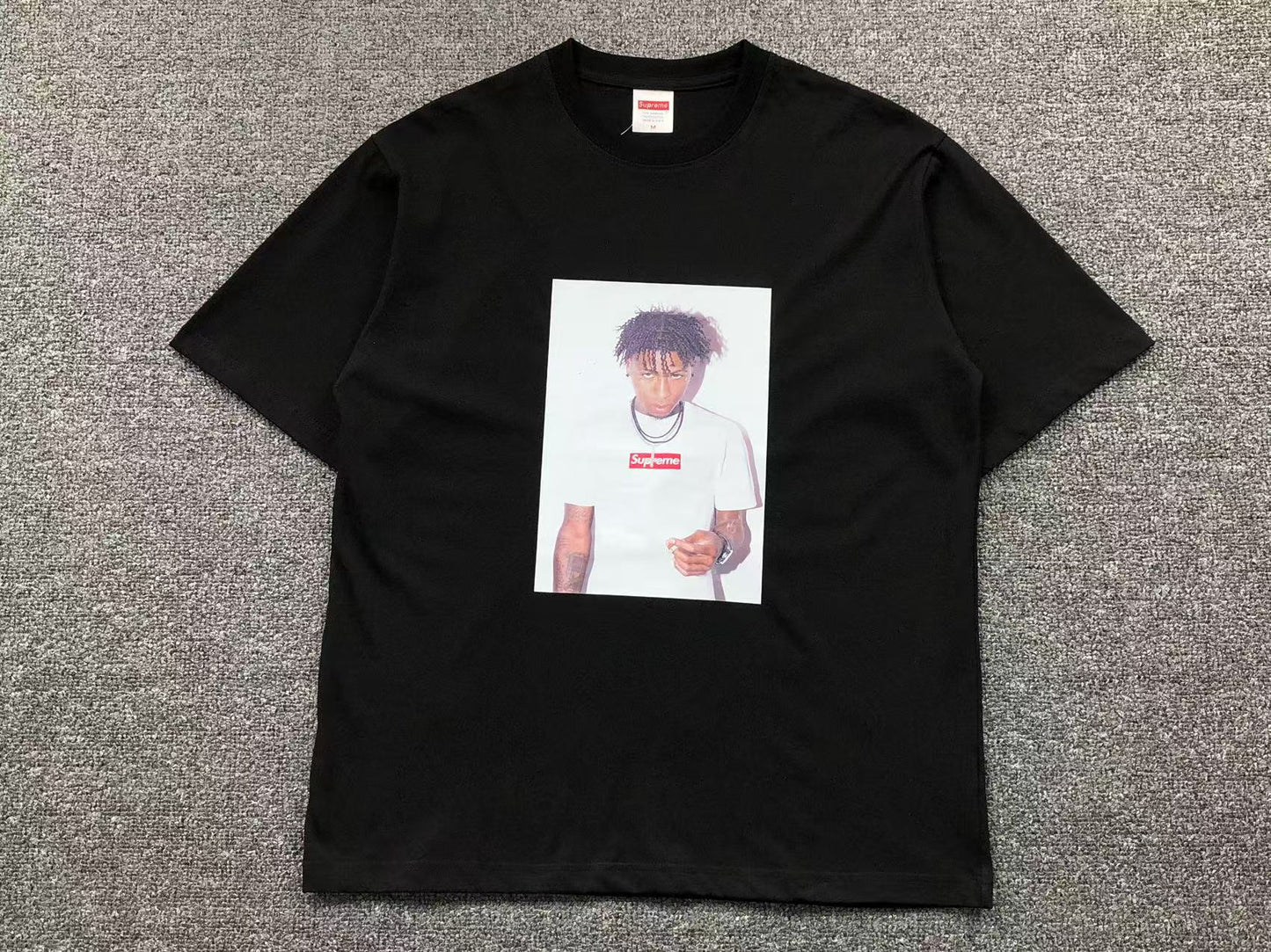 SUPREME NBA YOUNGBOY TEE BLACK