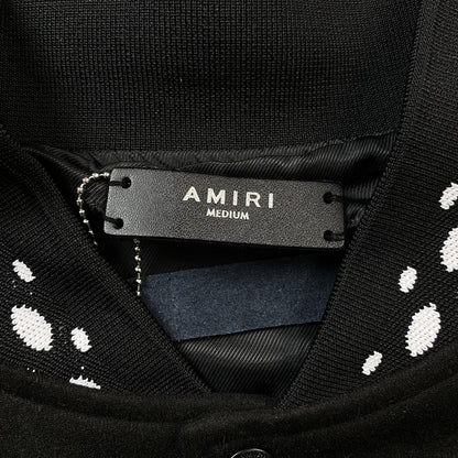 AMIRI PREMIER RECORD BOMBER JACKET BLACK