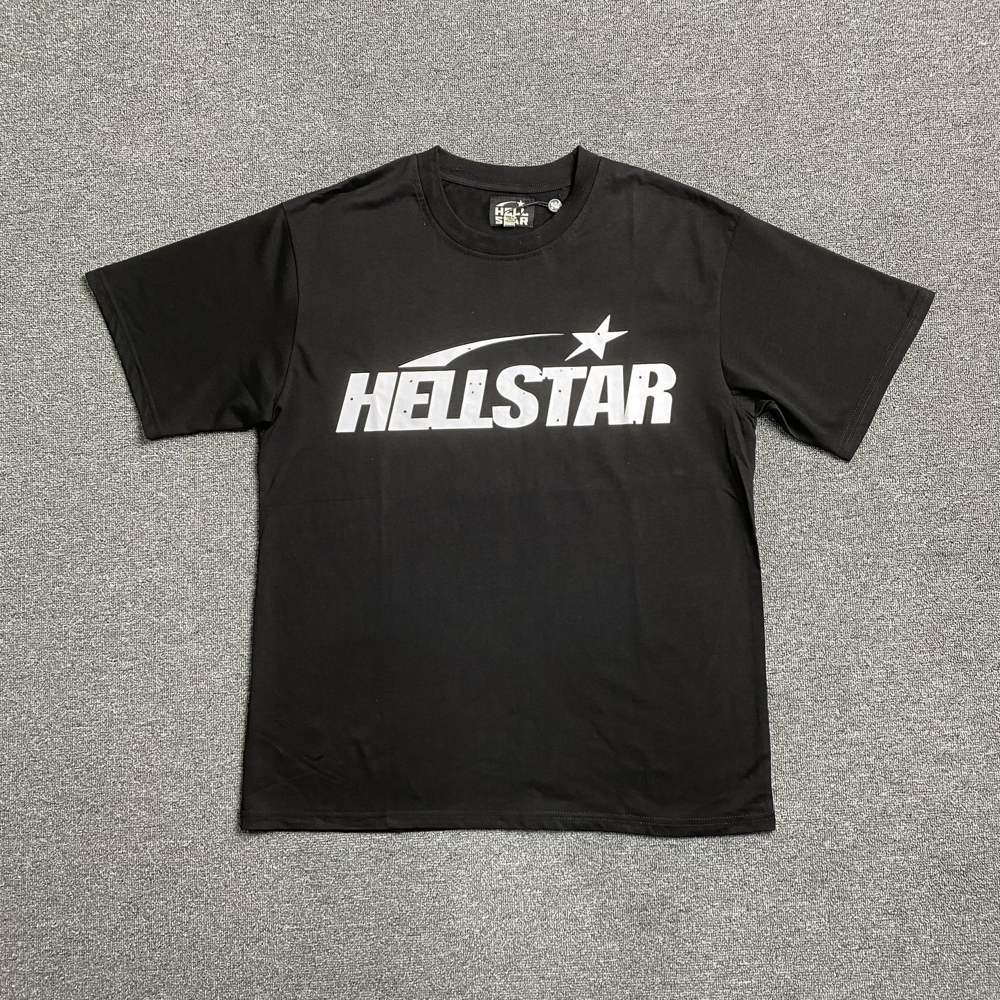 HELLSTAR CLASSIC LOGO GEL PRINT TEE BLACK