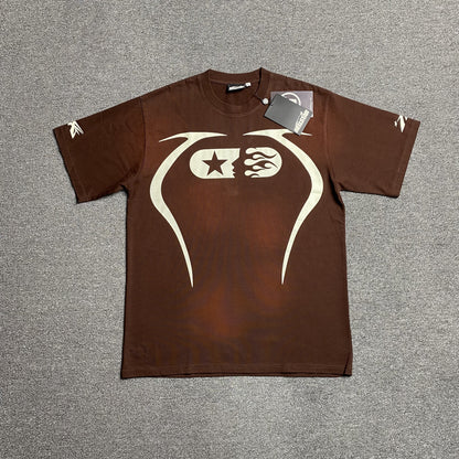 HELLSTAR WARM UP TEE BROWN