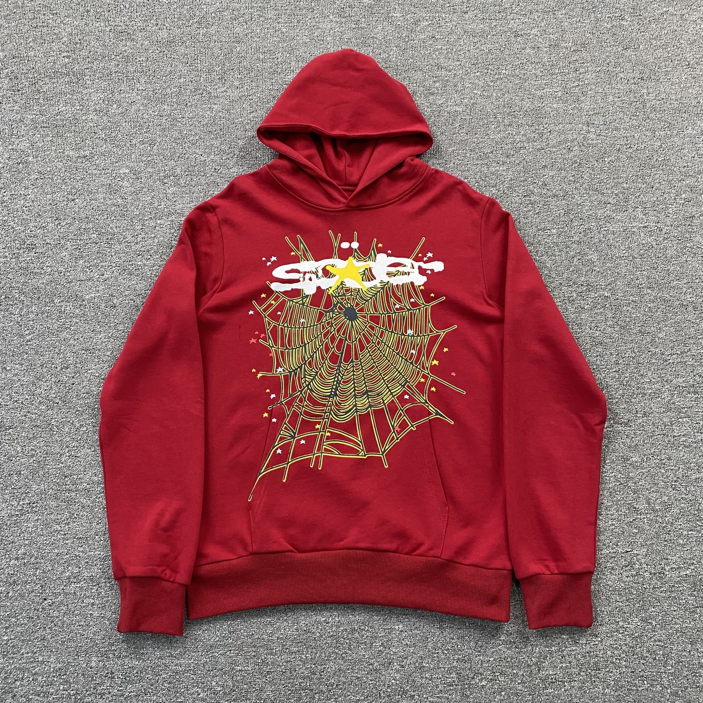 SP5DER LOGO HOODIE MAROON