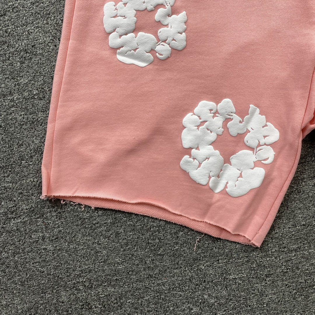 DENIM TEARS THE COTTON WREATH SHORTS PINK