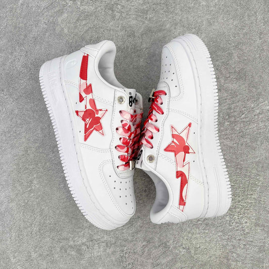 A Bathing Ape Bape Sta Low White ABC Camo Pink
