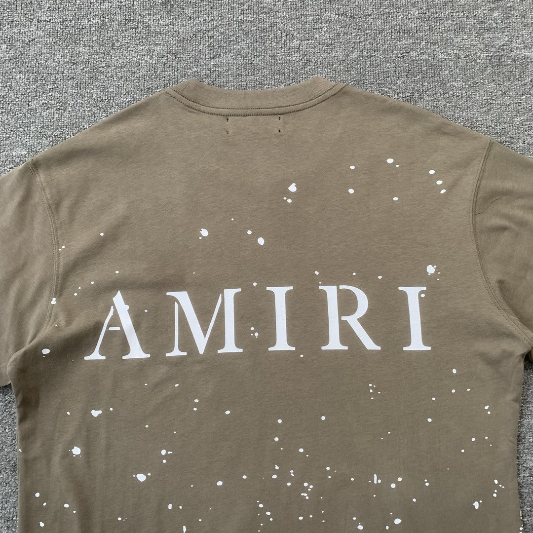 AMIRI BANDANA BLEACH MA TEE BEIGE