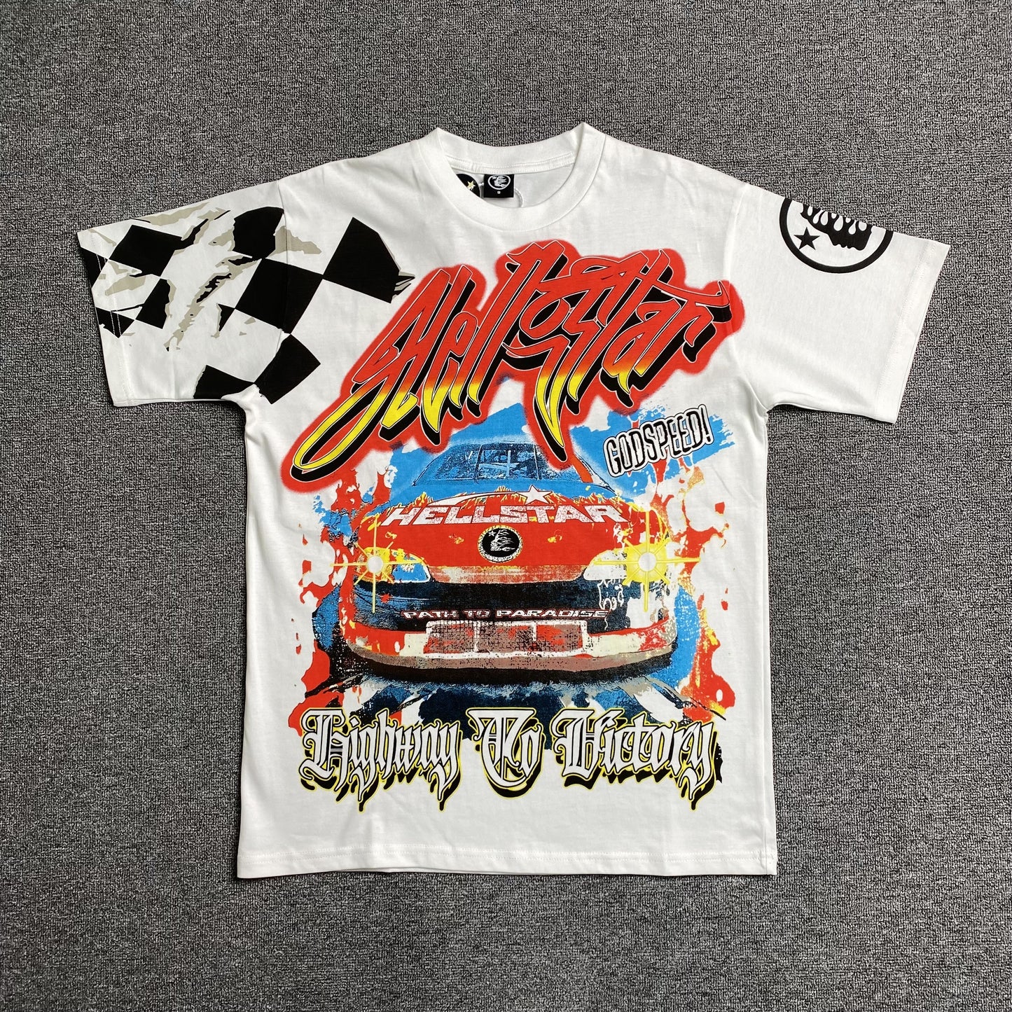 HELLSTAR STUDIOS GOD SPEED TEE WHITE