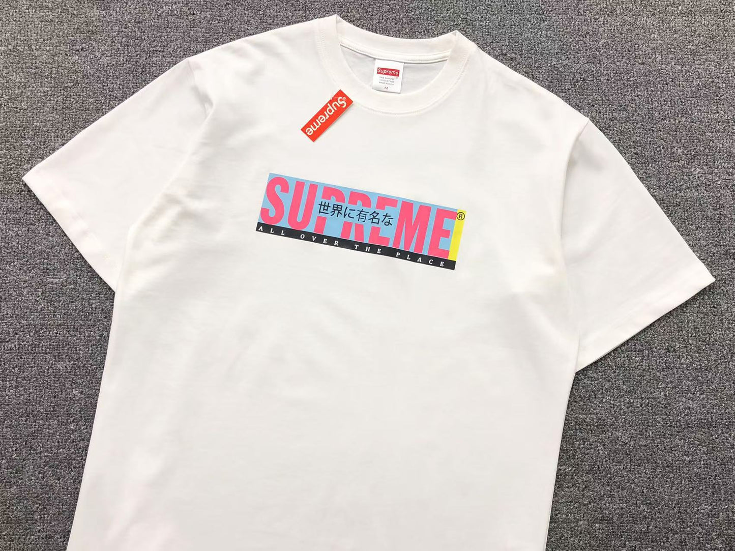 SUPREME ALL OVER TEE WHITE