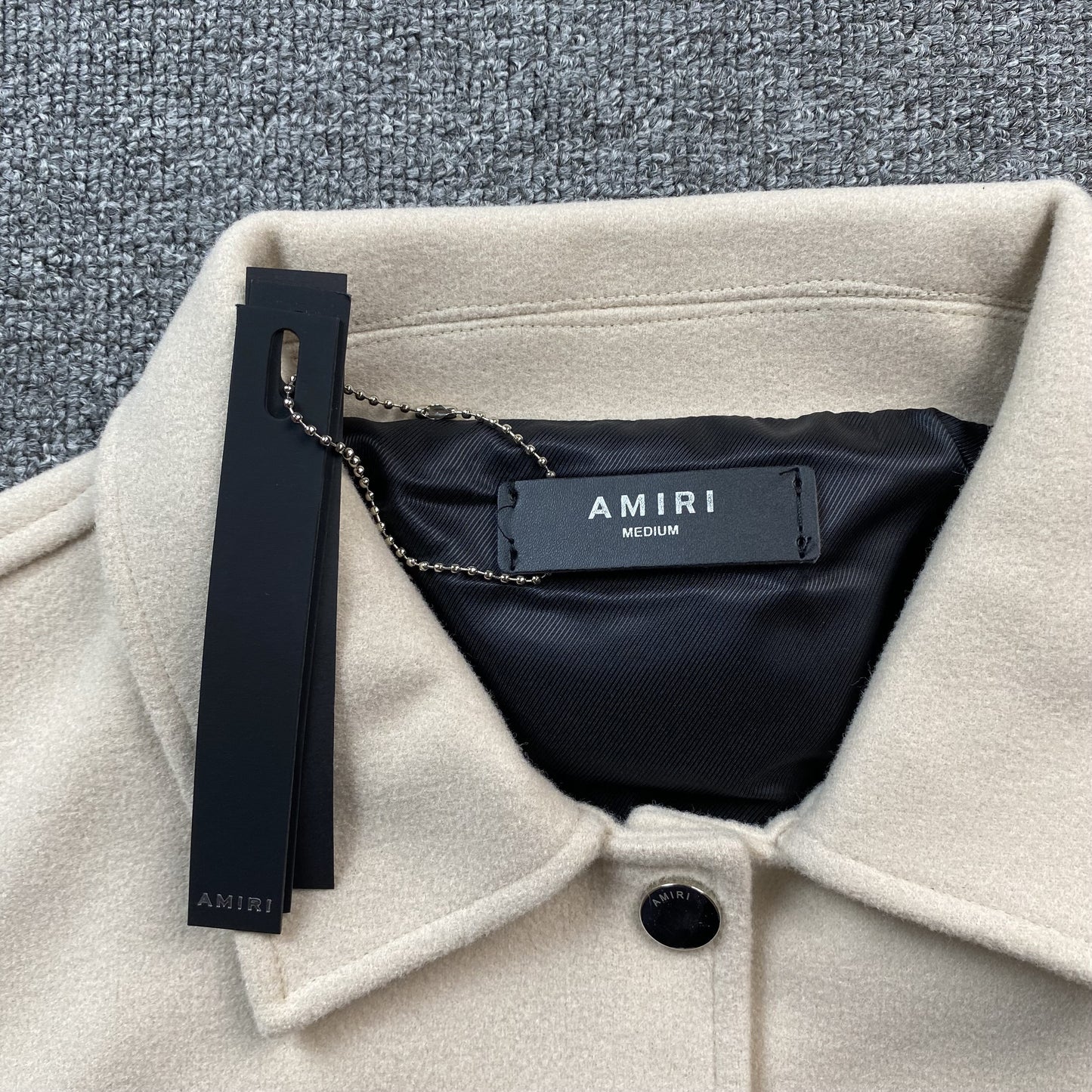 AMIRI BONES BOMBER JACKET NEUTRAL