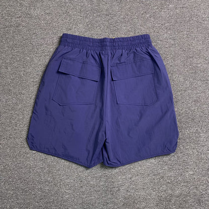 RHUDE RH LOGO SHORTS BLUE NAVY