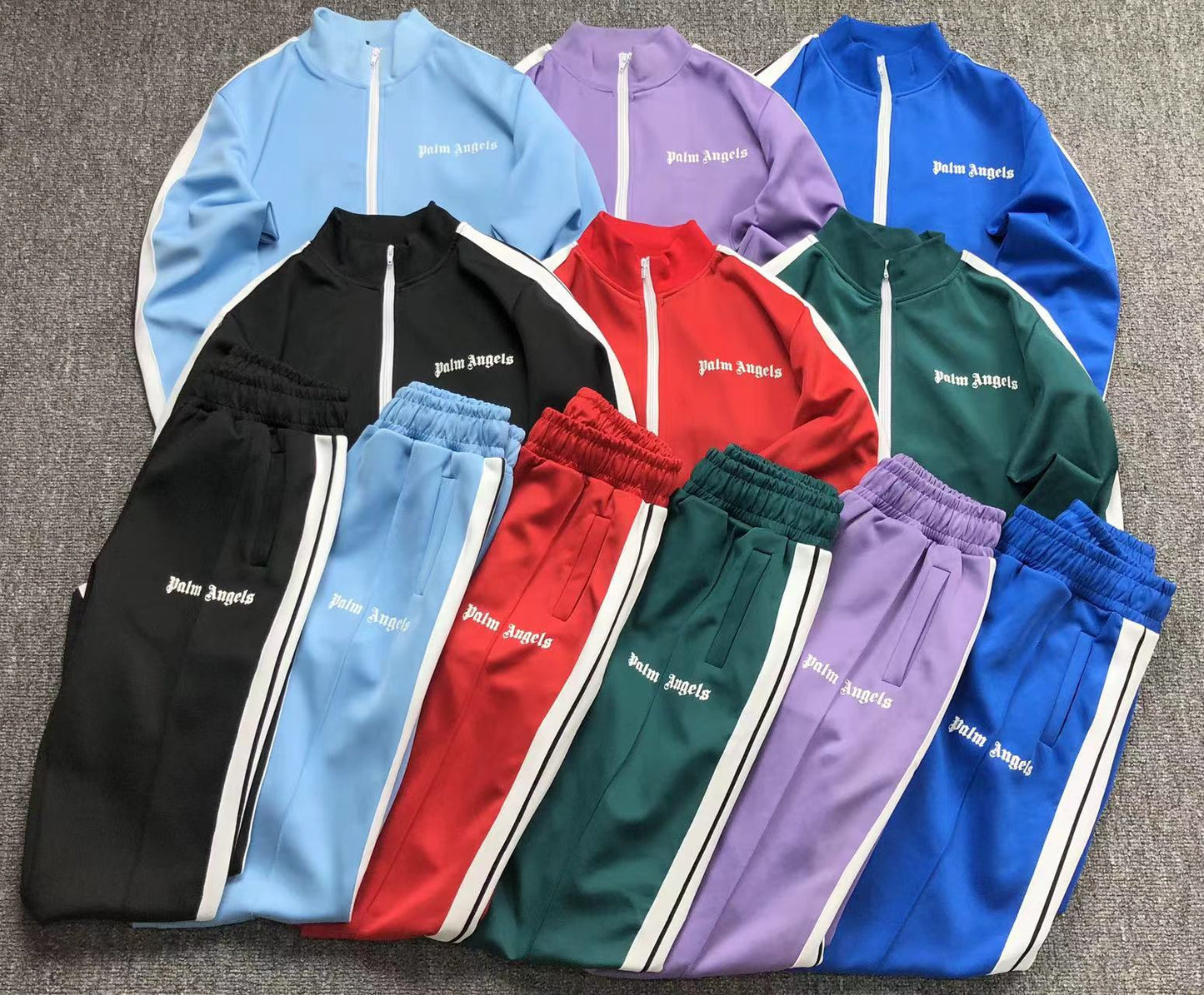 PALM ANGELS CLASSIC TRACK PANTS BLUE