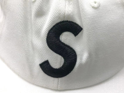 Supreme World Famous S Logo 6-Panel Hat White
