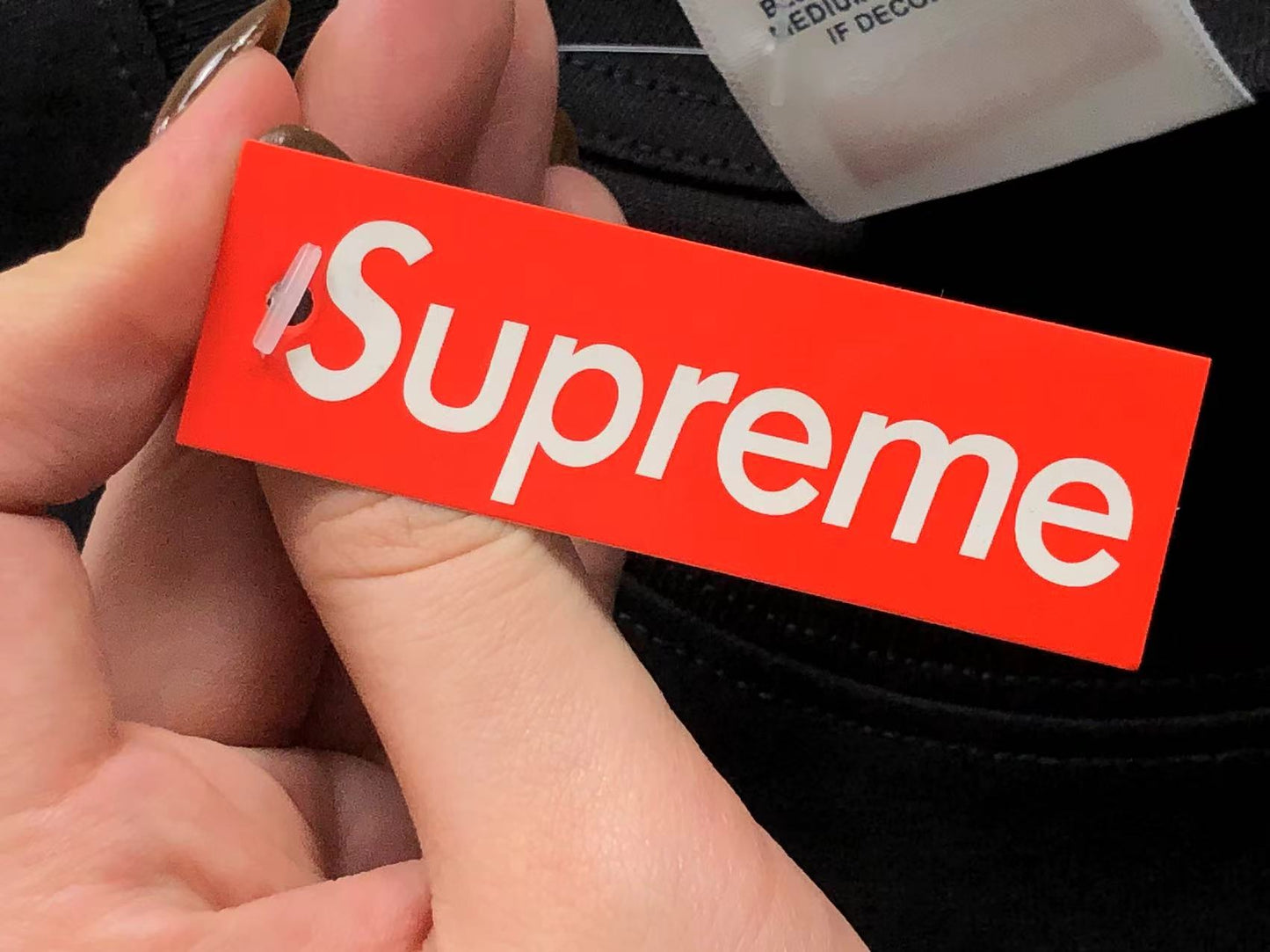 SUPREME MOTION LOGO TEE BLACK