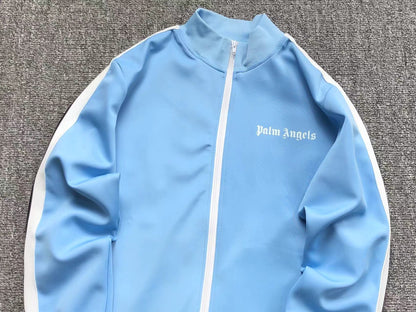 PALM ANGELS CLASSIC TRACK JACKET LIGHT BLUE