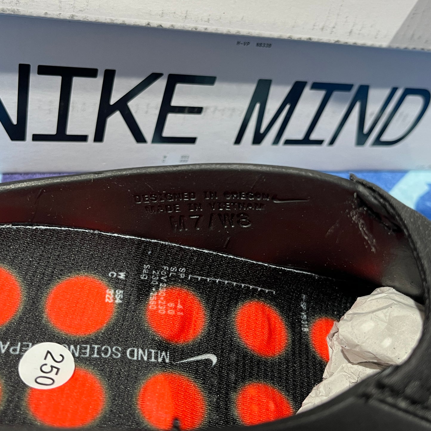 Ojotas Nike Mind 001 Black Chrome 7-8-9 US