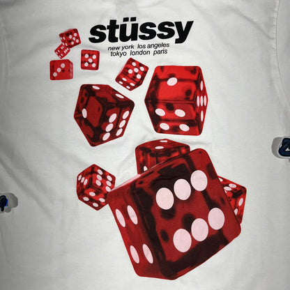 Remera Stussy Rollers Blanca XL