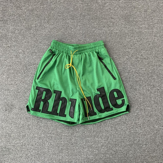 RHUDE SHORTS GREEN