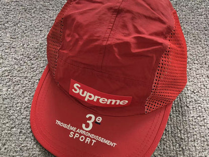 Supreme Mesh Side Panel Camp Cap Red