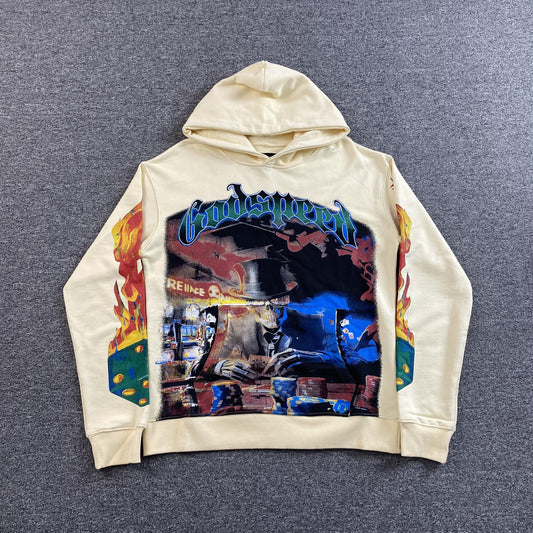 Godspeed Life's A Gamble Hoodie Bone