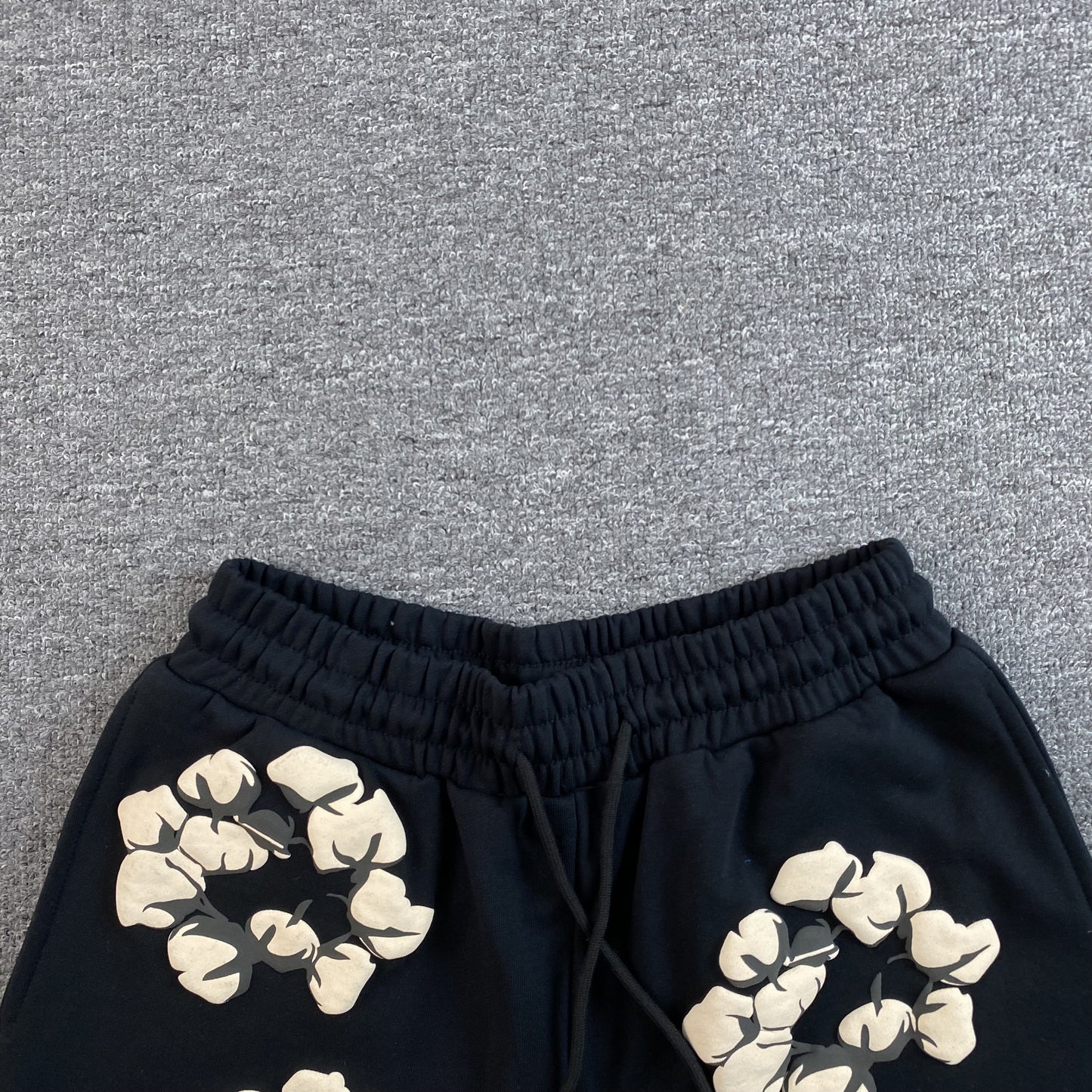 DENIM TEARS X CPFM CACTUS TEARS WREATH SHORTS BLACK