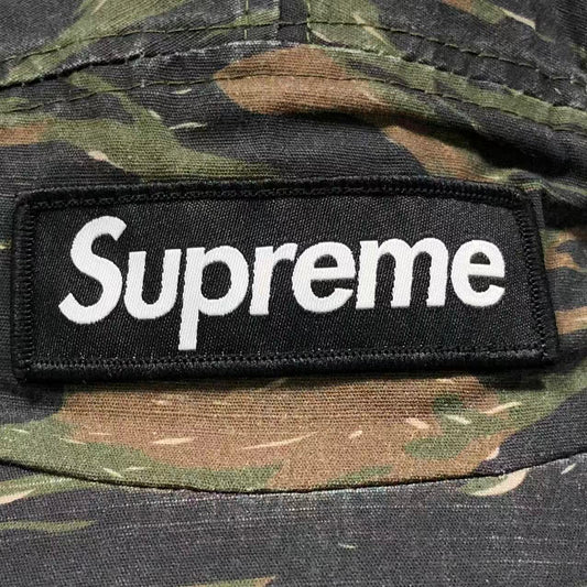 Supreme Military Camp Cap Olive Tiger Camo