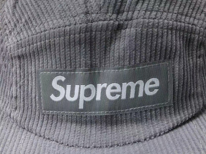 Supreme Corduroy Camp Cap Grey