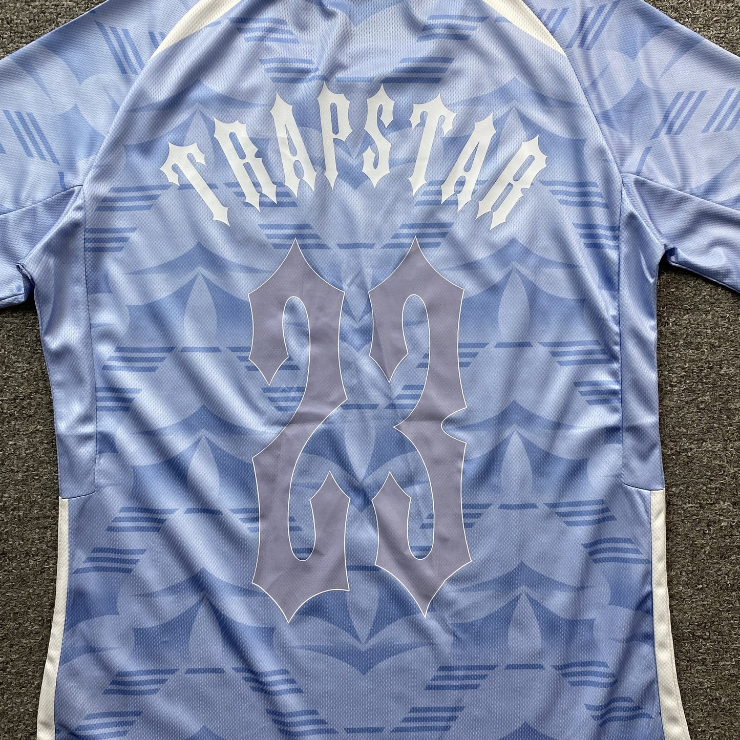 TRAPSTAR IRONGATE FOOTBALL JERSEY SKY BLUE