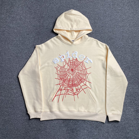 SP5DER WEB HOODIE BEIGE