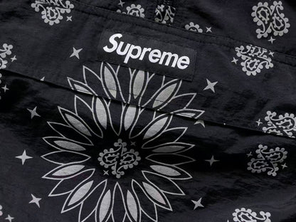 Supreme Reflective Bandana Anorak Black