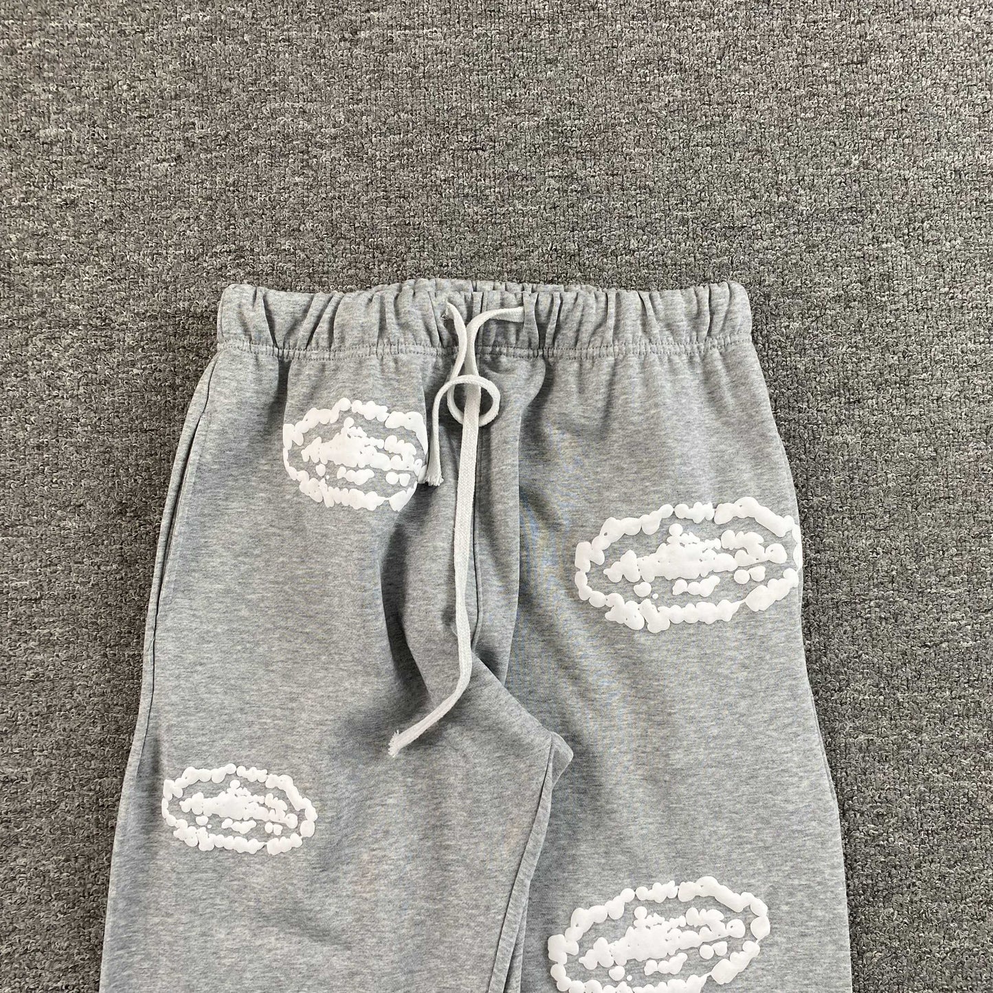 Corteiz x Denim Tears Island Wreath Pants Grey