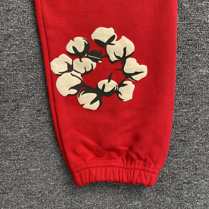 DENIM TEARS X CPFM CACTUS TEARS WREATH PANTS RED