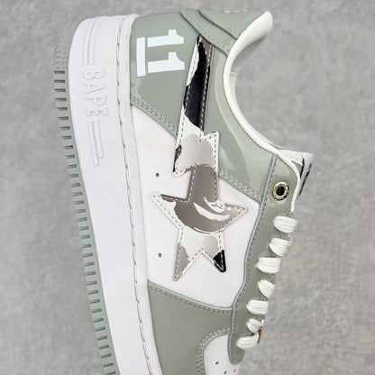 A Bathing Bape Sta White Silver Grey