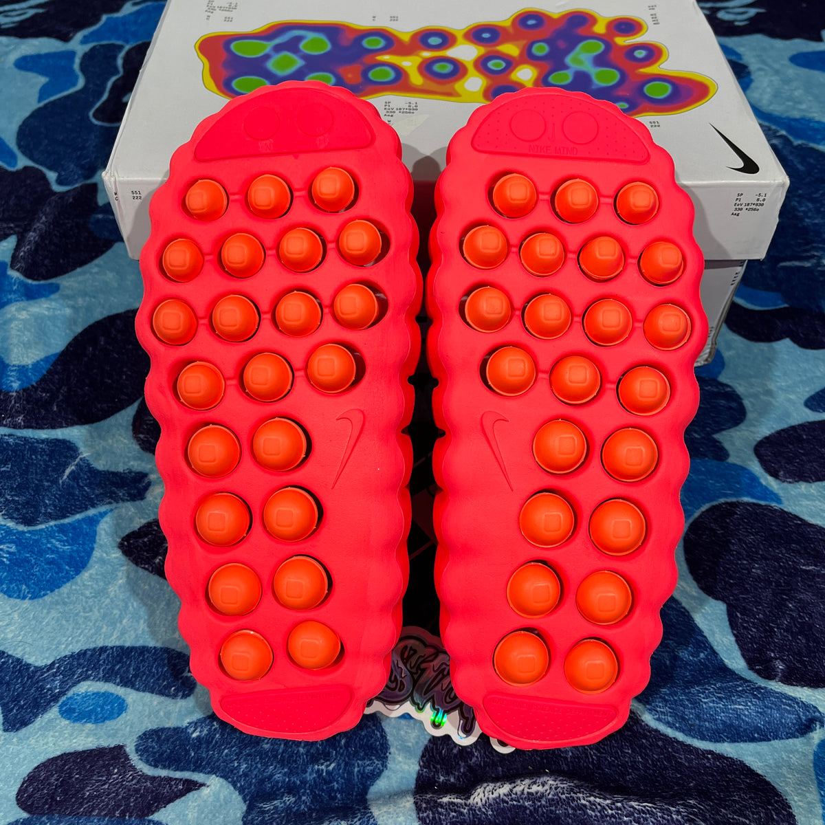Nike Mind 001 Slide Solar Red
