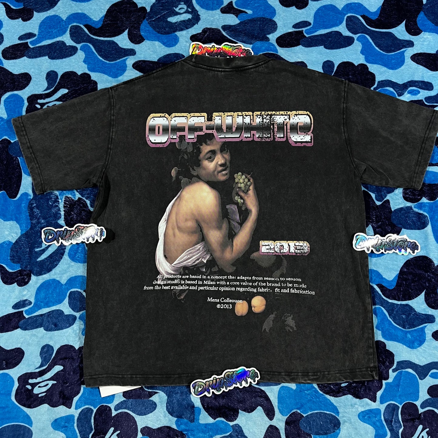 Remera Off White Digit Bacchus L